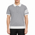 Four-Bar Stripe Knit Tee | Thom Browne