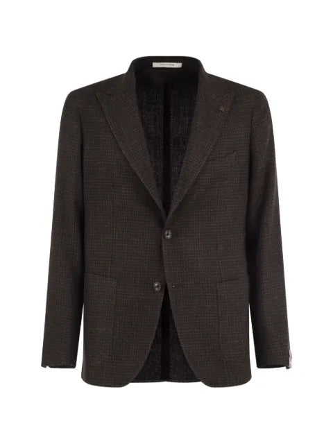 Tagliatore micro-pattern single-breasted blazer