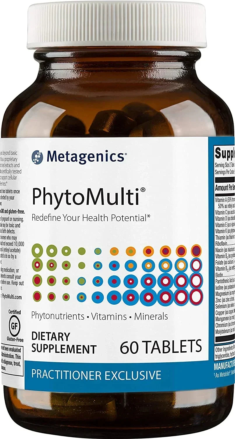 Metagenics PhytoMulti Without Iron Multivitamin 60 Tablets – Daily Vitamin & Phytonutrient Support