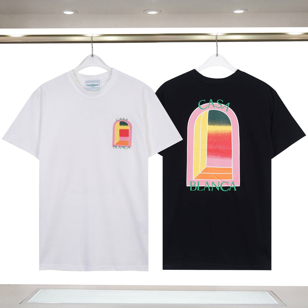 Casablanca Art Print Loose Unisex Short Sleeve Graphic T-Shirt