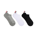 Solid color thin boat socks