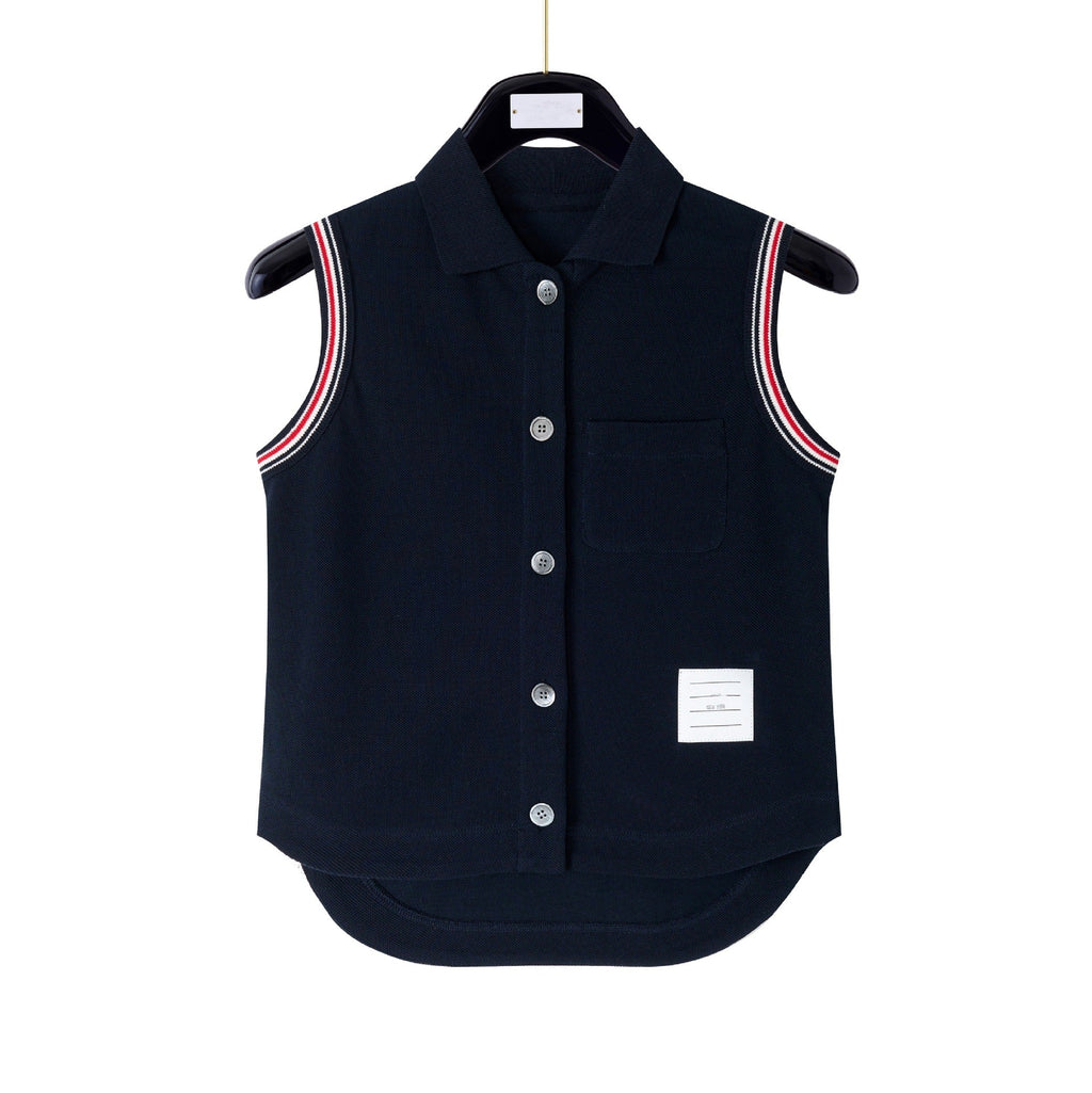 New Sleeveless Lapel Cardigan Vest