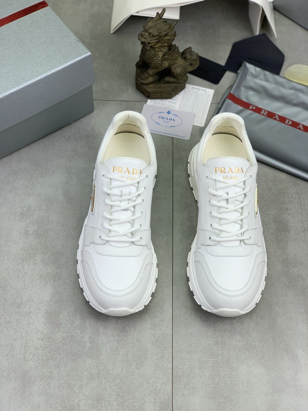 Prada Black Low-Top Sneakers