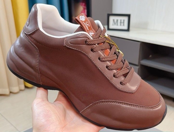 Loro Piana Sculpted-Sole Lace-Up Shoes