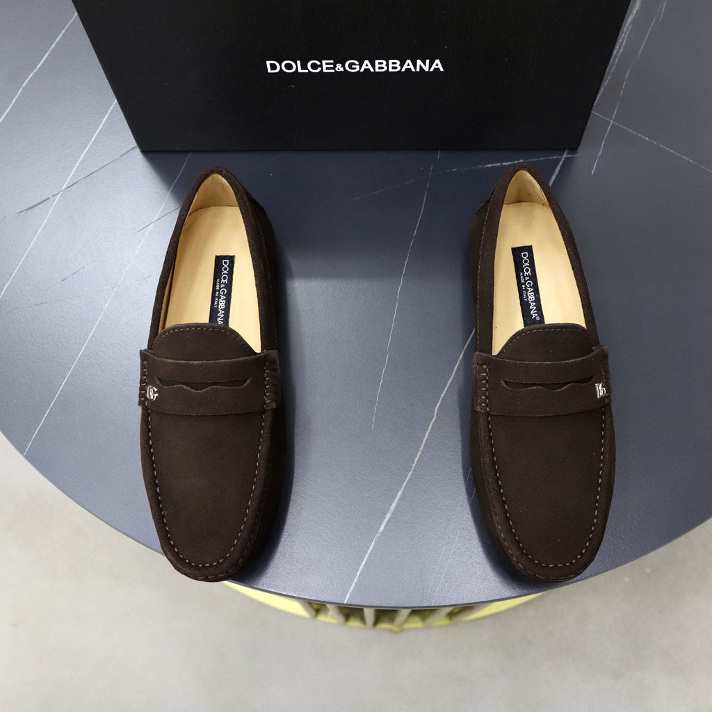 Dolce & Gabbana Men's Moc-Toe Loafers